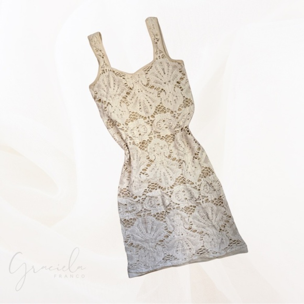 Intimately Free People Crochet Bodycon Tank Dress  Size M/L crochet lined